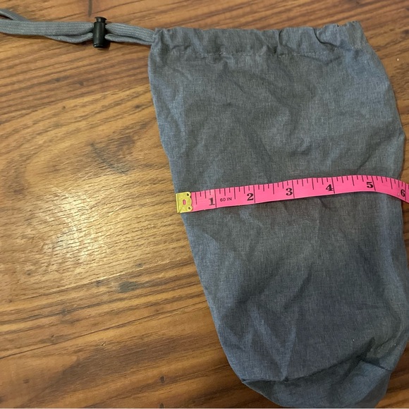 Gray Drawstring Stuff Sack Pouch - Picture 3 of 4